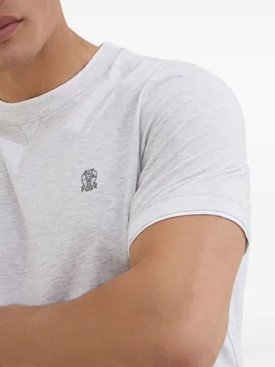 Brunello Cucinelli Men Cotton T-shirt With Logo