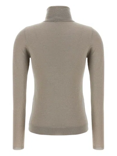 Brunello Cucinelli Sparkling Sweaters And Cardigans Beige In Neutral