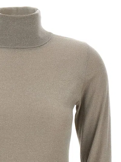 Brunello Cucinelli Sparkling Sweaters And Cardigans Beige In Neutral
