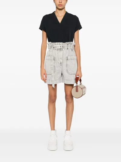 Brunello Cucinelli Women Monili Collar Vneck Tee Shirt