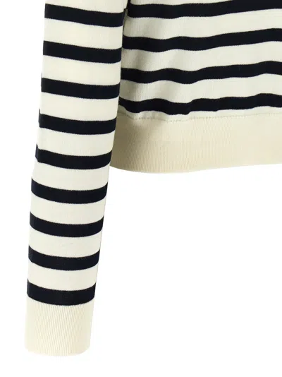 Apc Striped Pattern Knitwear Cardigan With Ribbed Cuffs In Multi