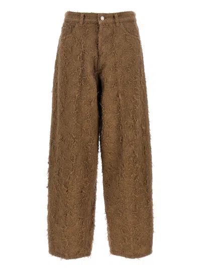 Haikure Becky Fur-effect Cotton Jeans