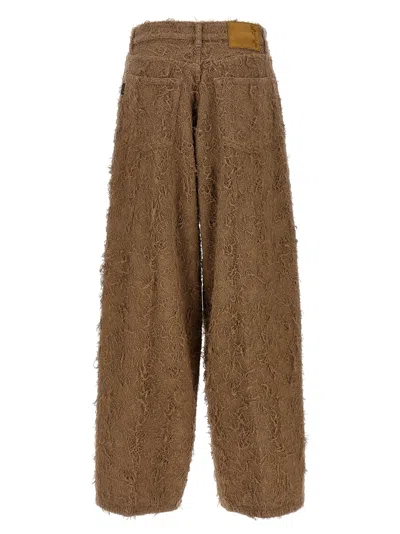 Haikure Becky Fur-effect Cotton Jeans