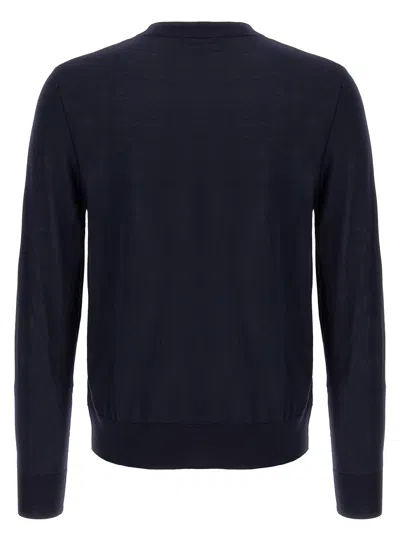 Dsquared2 Navy Blue Wool And Cashmere Knit Sweater