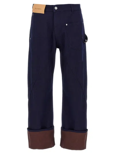 Jw Anderson J.w.anderson 'turn Up Twisted Workwear' Jeans In Blue