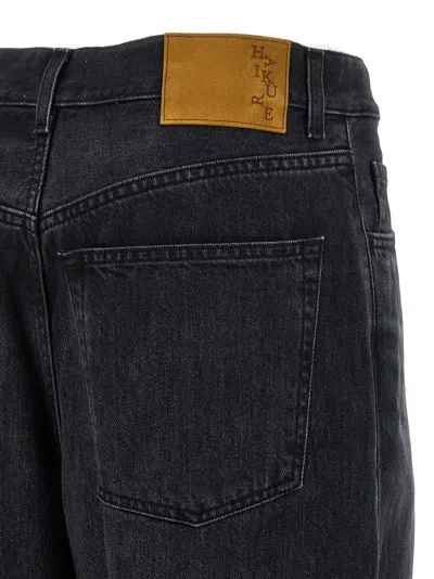 Haikure Black Jeans With Belt Loops And Logo Patch On The Rear In Black