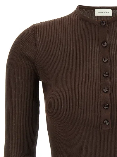Magda Butrym Luxe Silk Knit Sweater