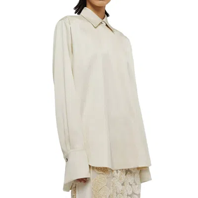 Jil Sander Pointed-collar Satin Shirt