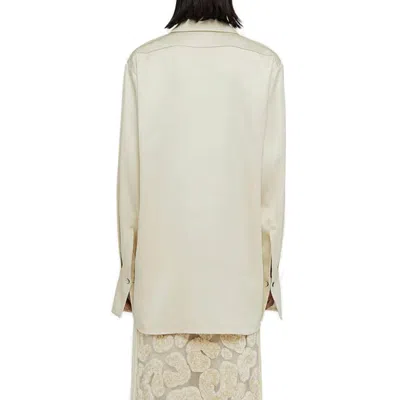 Jil Sander Pointed-collar Satin Shirt
