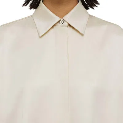 Jil Sander Pointed-collar Satin Shirt