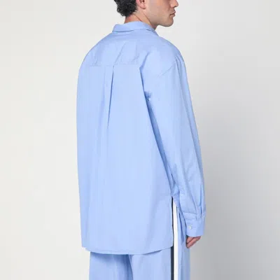 Tekla Cornflower Blue Pyjama Shirt In Blue