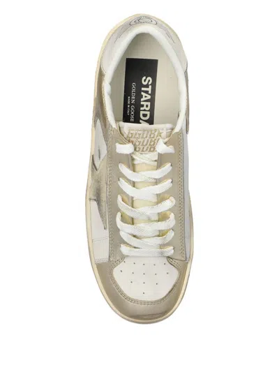 Golden Goose Low Top Sneakers With Metallic Finish And Star Detail In Multi