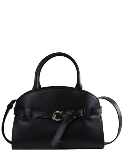 Coccinelle Medium Sabine Belted Cowhide Tote Bag