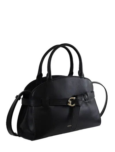 Coccinelle Medium Sabine Belted Cowhide Tote Bag