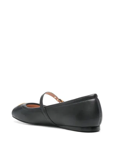 Moschino Women Ballet Flats With Lettering Logo