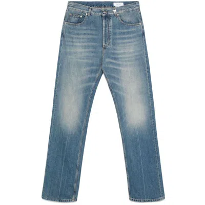 Alexander Mcqueen Straight-leg Denim Jeans In Blue