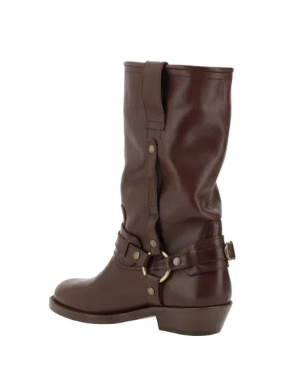 Isabel Marant Brown Heiko Mid-calf Boots
