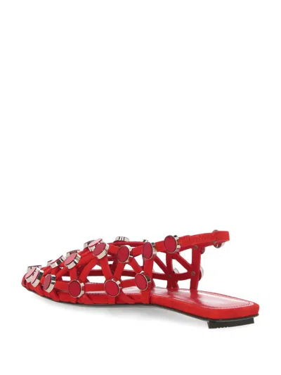 Attico Ballerina ''grid'' Red