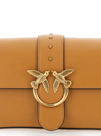Pinko Love One Classic Crossbody Bag In Brown