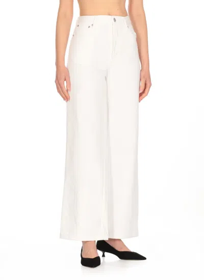 Apc Clinteau High-rise Wide-leg Jeans In White