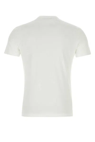Versace Embroidered Logo T-shirt In White