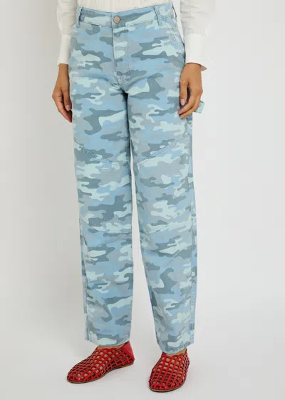 Damson Madder Drew Camouflage Straight-leg Jeans