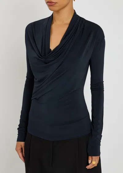 Tove Fina Draped Jersey Top
