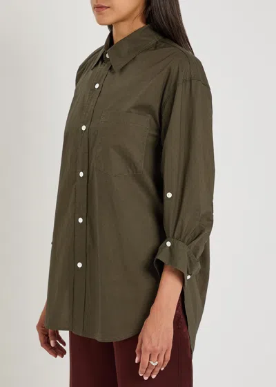 Citizen Of Humanity Citizens Of Humanity Kayla Cotton Shirt In Green