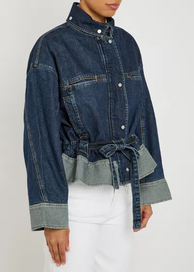 3.1 Phillip Lim Boxy Denim Jacket With Ties