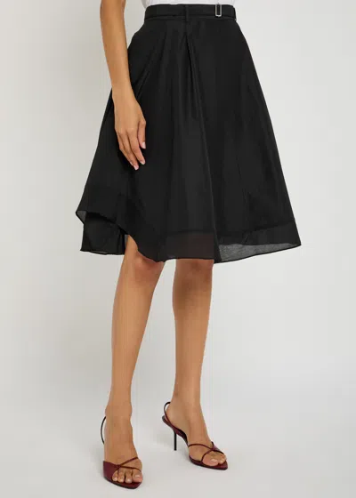 3.1 Phillip Lim Flounce Cotton-blend Midi Skirt
