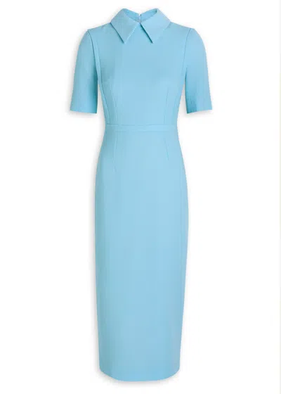 Emilia Wickstead Valetta Darted Wool-crepe Midi Dress