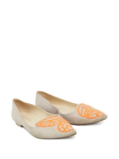 Pre-owned Sophia Webster Butterfly-embroidered Flats
