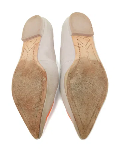 Pre-owned Sophia Webster Butterfly-embroidered Flats