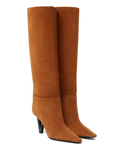 Versace Pointed-toe Knee-high Boots