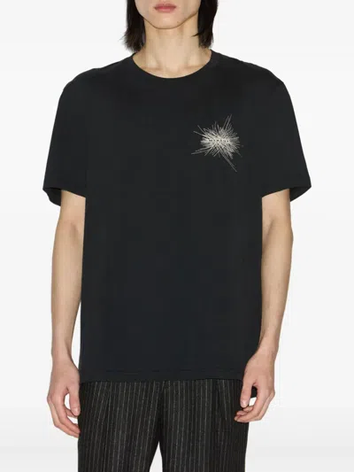 Isabel Marant Black Crewneck Embroidered T-shirt