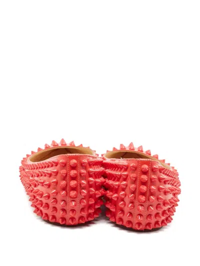 Pre-owned Christian Louboutin Spike Ballet Flats