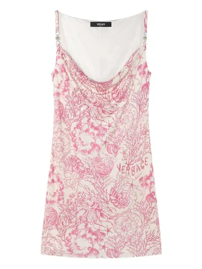 Versace Underwater Barocco Mini Dress