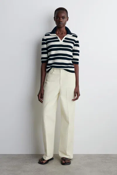 Cos Cotton-canvas Straight-leg Trousers