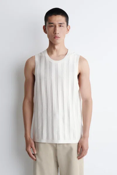 Cos Striped Knitted Linen Tank Top