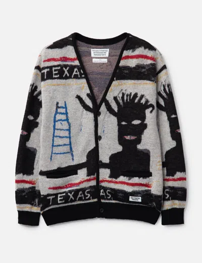 Wacko Maria Jean Michel Basquiat - Cardigan (type-1) In Multi