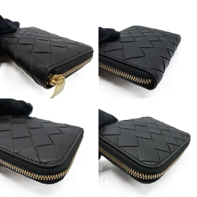 Pre-owned Bottega Veneta Black Intrecciato Coin Purse/coin Case ()