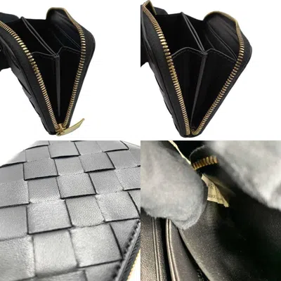 Pre-owned Bottega Veneta Black Intrecciato Coin Purse/coin Case ()