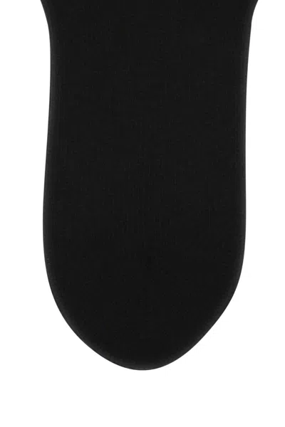 Prada Black Virgin Wool Blend Socks In Black