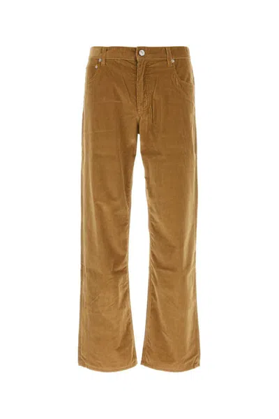 Etro Corduroy Trousers With Front And Back Pockets In Brown