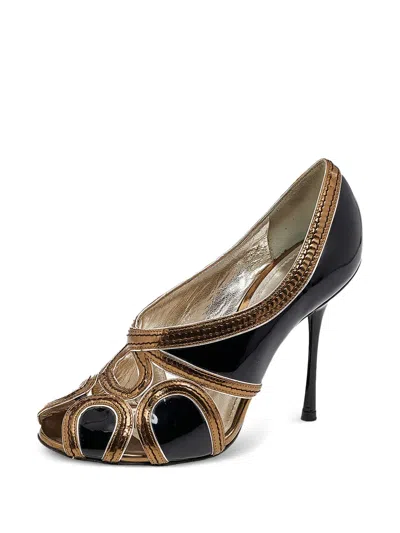 Pre-owned Dolce & Gabbana Leather Cut-out Pumps