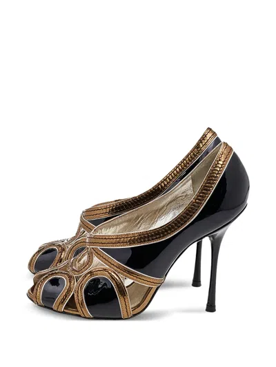 Pre-owned Dolce & Gabbana Leather Cut-out Pumps