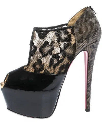 Pre-owned Christian Louboutin Platform Booties