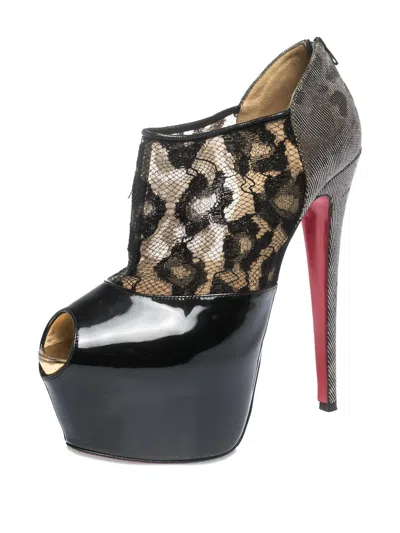Pre-owned Christian Louboutin Platform Booties
