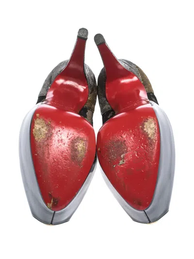 Pre-owned Christian Louboutin Platform Booties