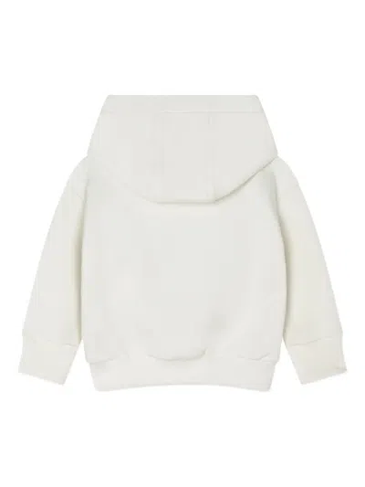 Versace Logo-print Hoodie In White